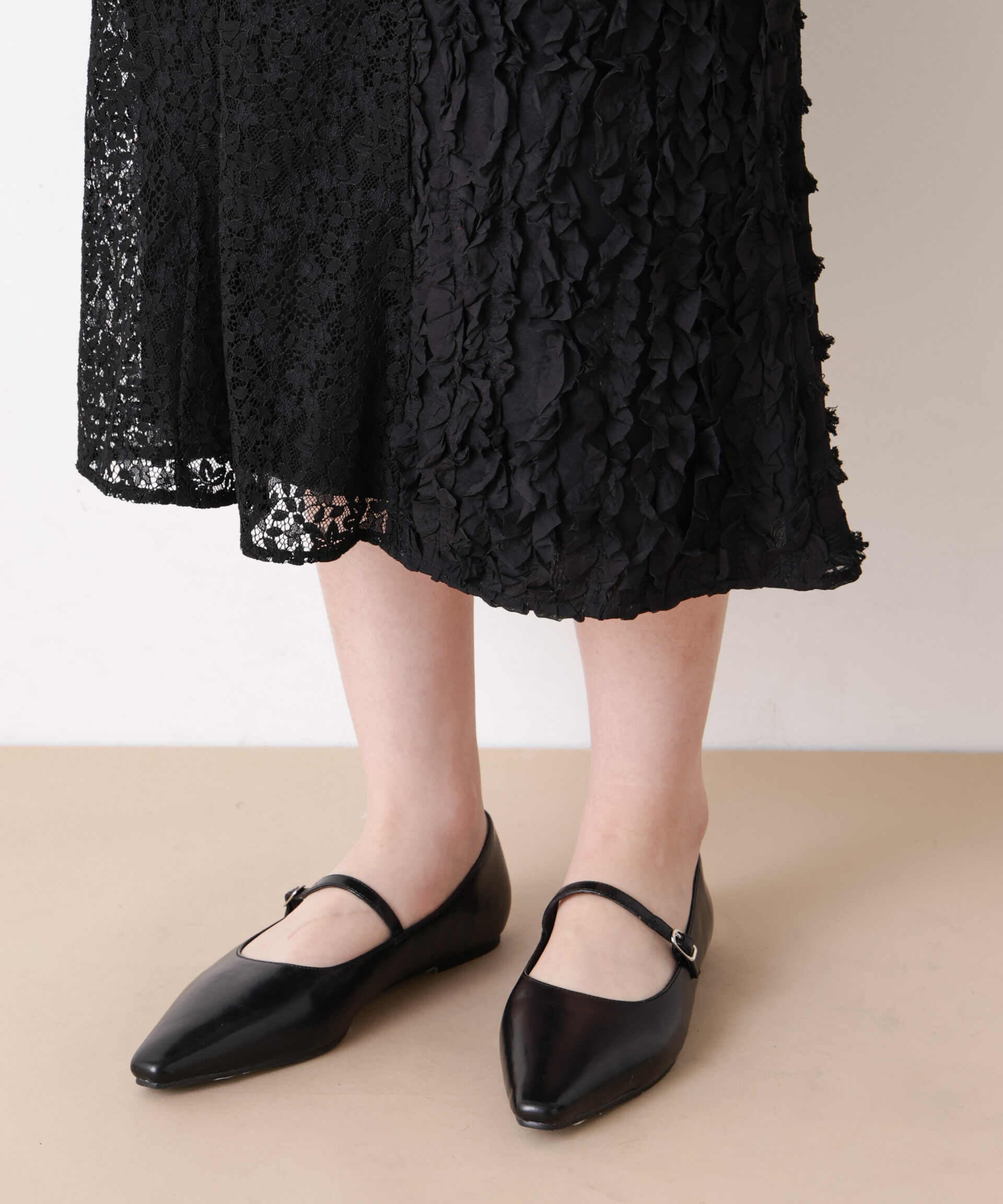 nano･universe「「STEVELOUR」パターンレーススカート」|スカート|