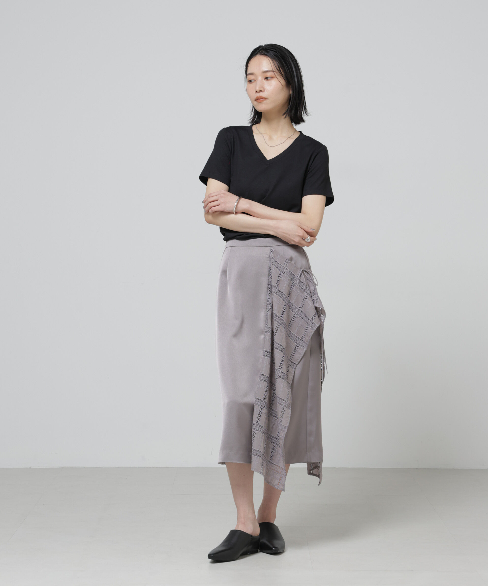 nano･universe「Anti Soaked(R) 汗染み防止VネックTシャツ」|Tシャツ・カットソー|