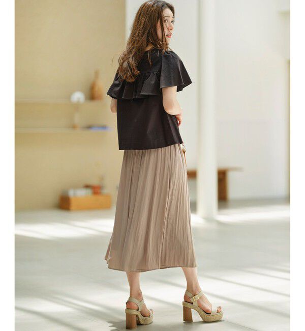 組曲「ツイルジャジー フリルカットソー」|Tシャツ・カットソー|