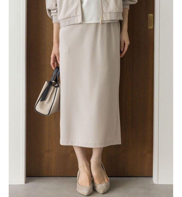 組曲「ジョーゼットジャージーナロータイト スカート」|スカート|ベージュ系