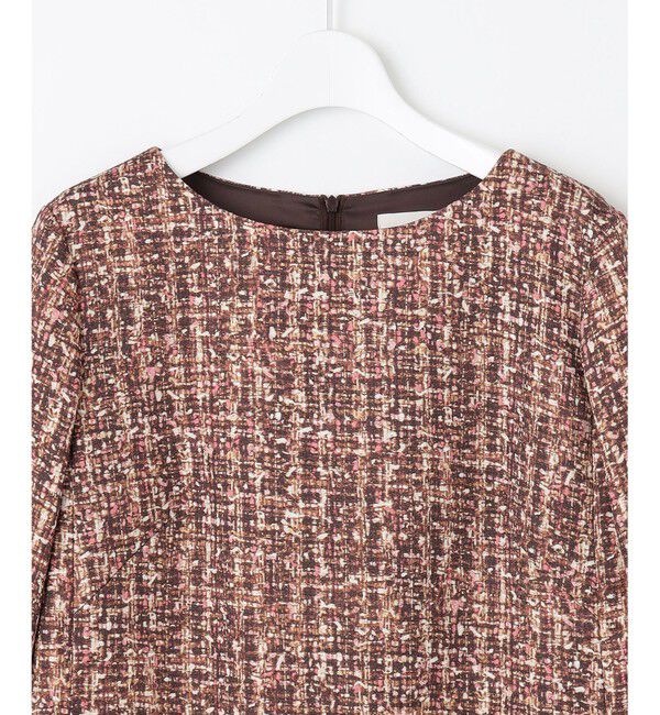 自由区「プリントジャガードストレッチ  ワンピース」|ワンピース|