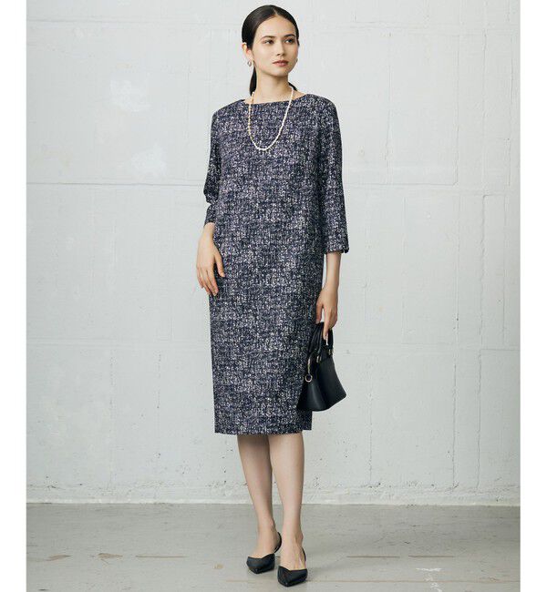 自由区「プリントジャガードストレッチ  ワンピース」|ワンピース|