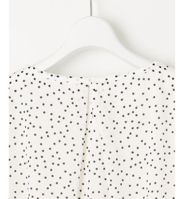 自由区「【洗える】ロイヤルシフォンドット柄 ブラウス」|シャツ・ブラウス|