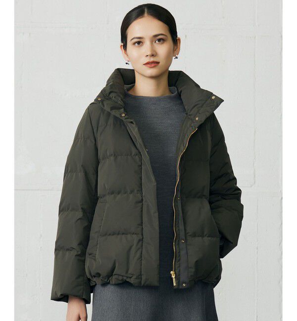 自由区「【WEB限定カラーあり・SHIHOさん着用】マイクロタッサーダウン コートⅡ」|ダウン|カーキ