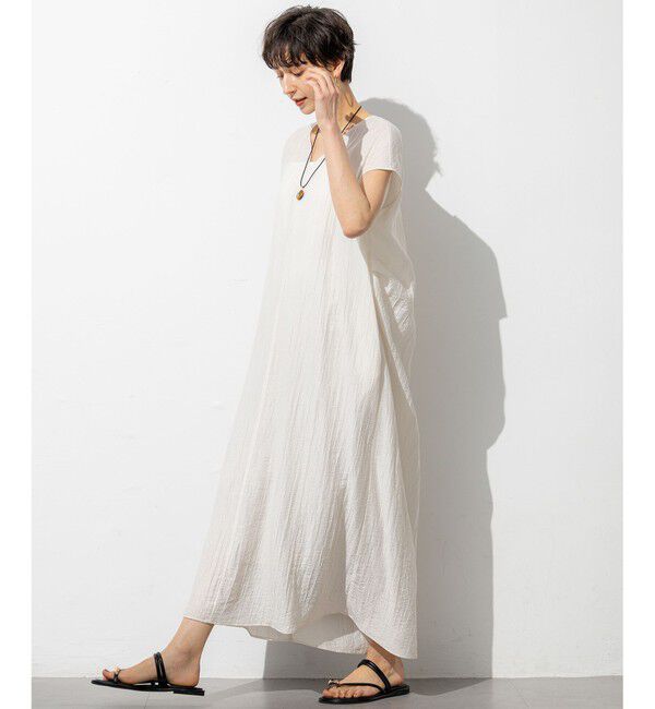 23区「【SLOW/一部店舗限定】ナチュラルピケワッシャー ワンピース」|ワンピース|