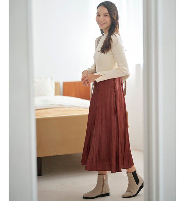 any SiS「【洗える】オーロラサテンコンビ ワンピース」|ワンピース|