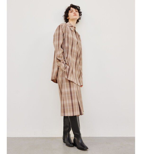 BEIGE,「ARUMS / タック入りスカート」|スカート|