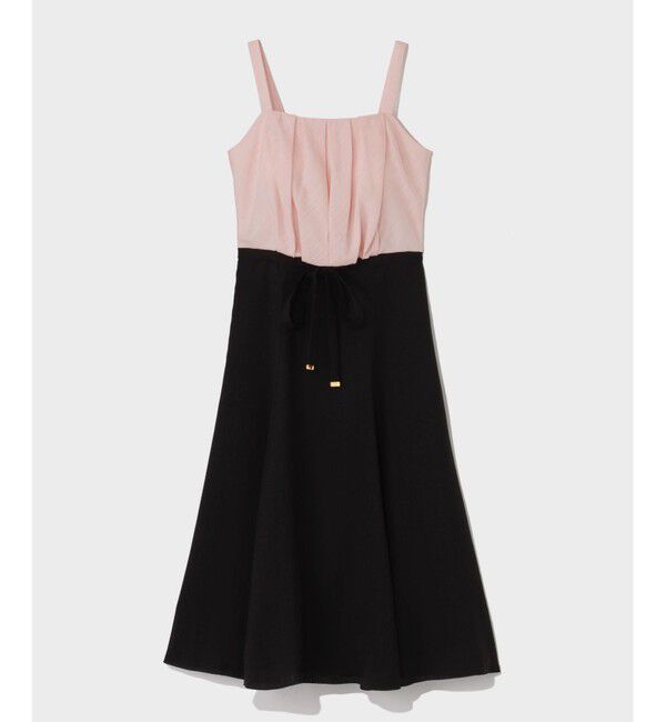 Grace Class「リネンライクバイカラーワンピース」|ワンピース|