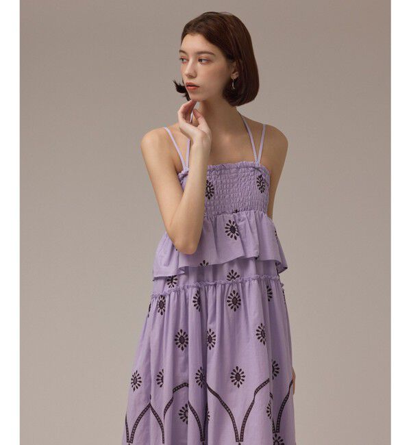 GRACE CONTINENTAL「カットワークマキシドレス」|ワンピース|