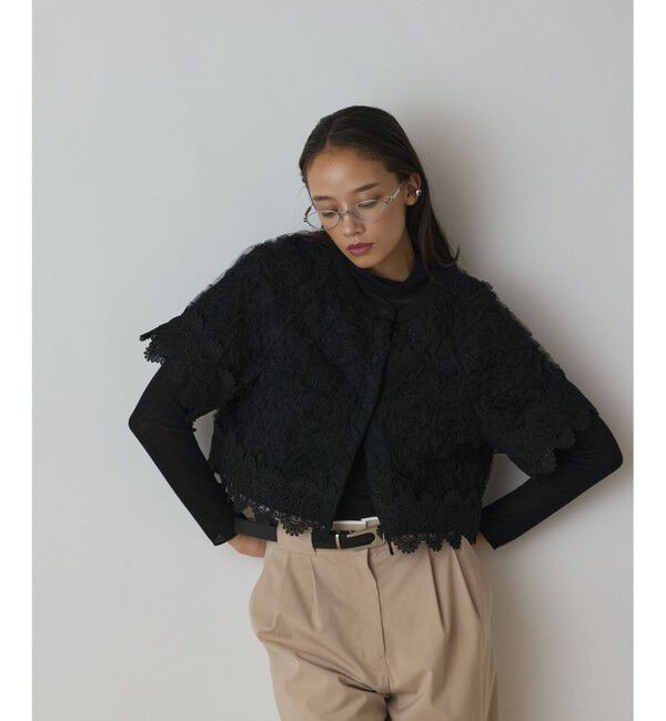 Diagram「フラワー刺繍ニットカーディガン」|カーディガン|