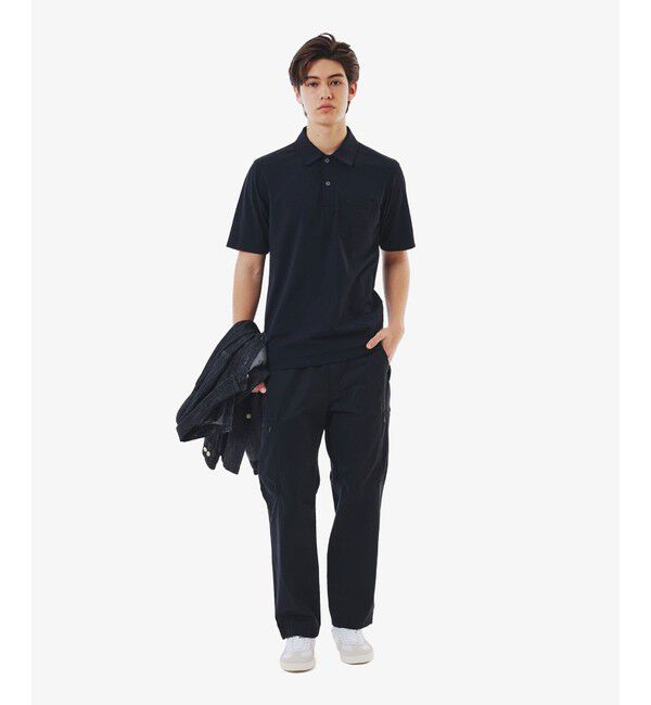 LACOSTE「速乾ストレッチシングルジャージポロシャツ」|ポロシャツ|