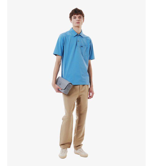 LACOSTE「速乾ストレッチシングルジャージポロシャツ」|ポロシャツ|