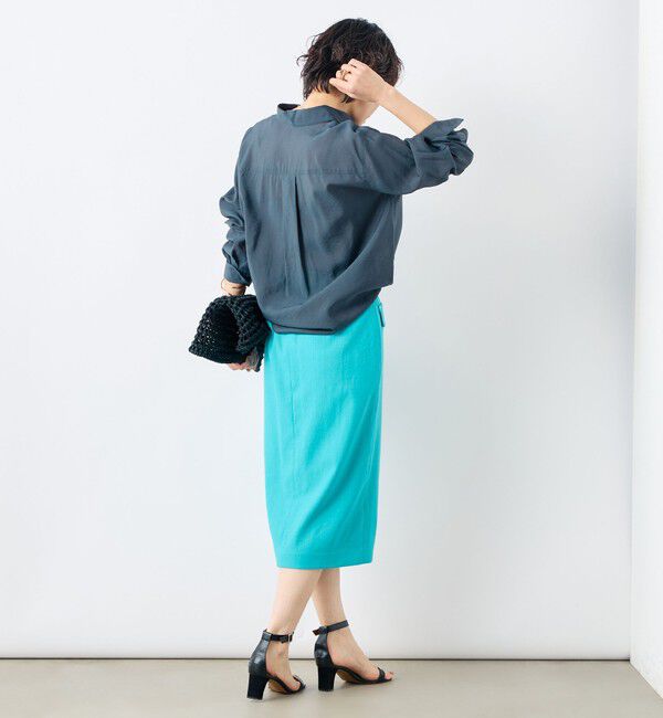 NOLLEY'S sophi「《セットアップ対応》シアーローン２WAYシャツ」|シャツ・ブラウス|