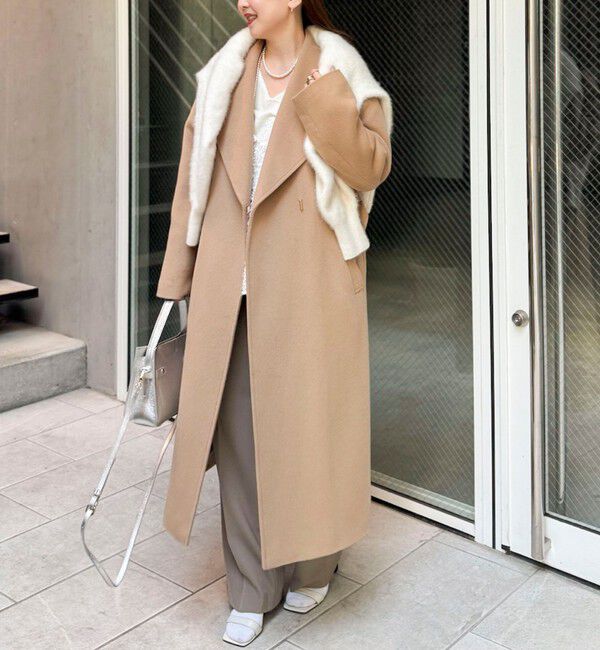 NOLLEY'S sophi「【一部WEB限定色】アンゴラビーバーベルテッドロングコート」|その他|