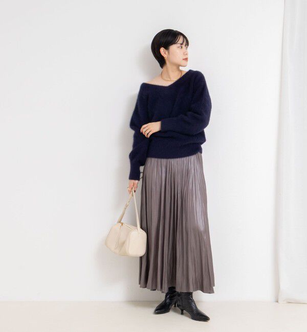 NOLLEY'S sophi「ヘアリー2WAYプルオーバーニット」|ニット・セーター|