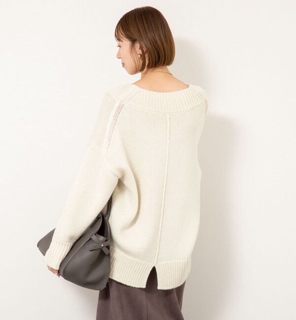 NOLLEY'S sophi「ブライト紡毛Vネックプルオーバー」|ニット・セーター|