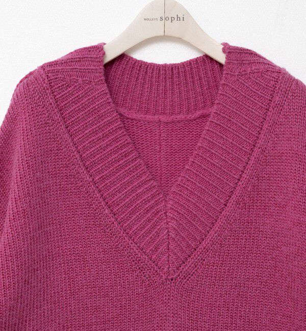 NOLLEY'S sophi「ブライト紡毛Vネックプルオーバー」|ニット・セーター|