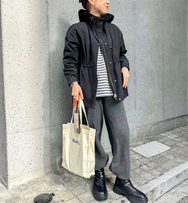 NOLLEY'S「【WEB＆一部店舗限定色アイテム】ウォッシャブル2WAY撥水フーテッドブルゾン」|ブルゾン・スタジャン|