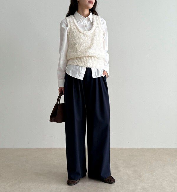 fredy emue「テープMIXニットベスト」|ベスト・ジレ|