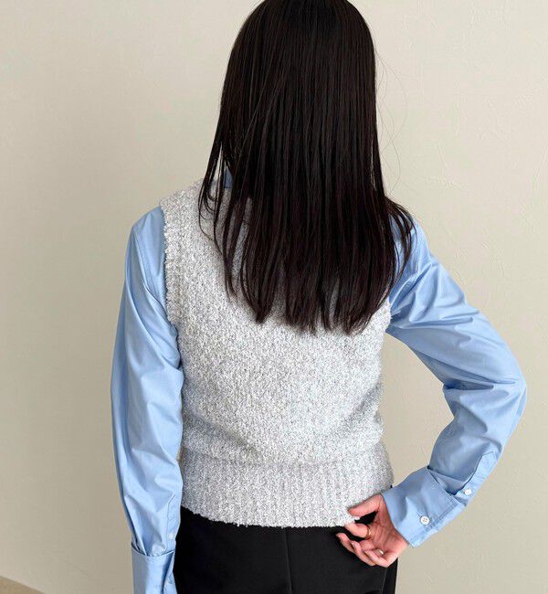 fredy emue「テープMIXニットベスト」|ベスト・ジレ|