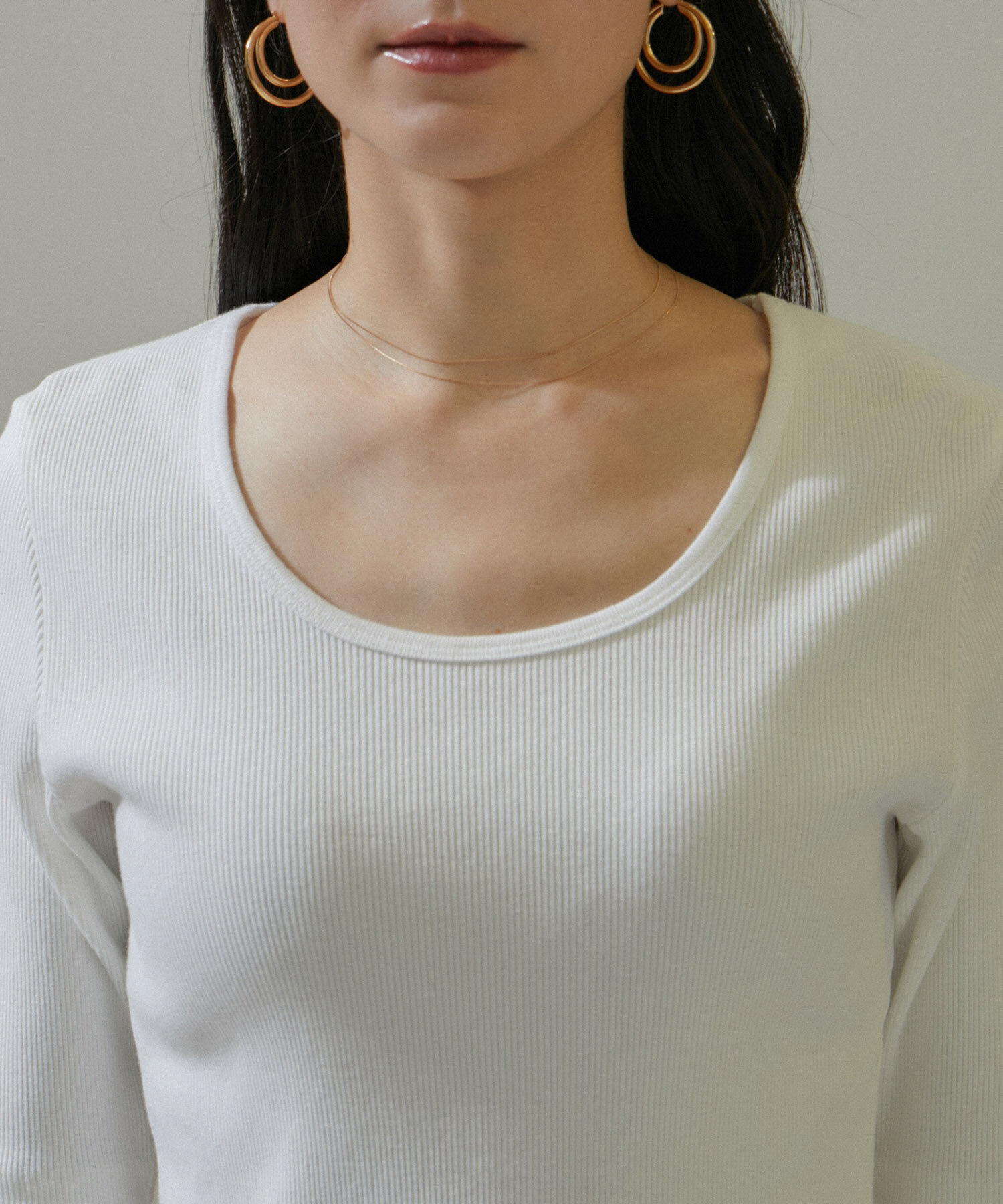 SALON adam et rope'「KINANファームリーリブTシャツ」|Tシャツ・カットソー|