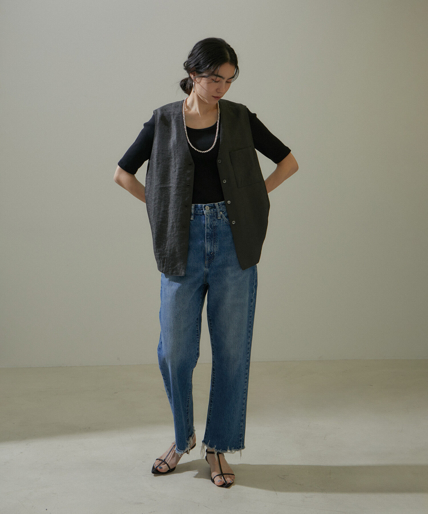 SALON adam et rope'「KINANファームリーリブTシャツ」|Tシャツ・カットソー|