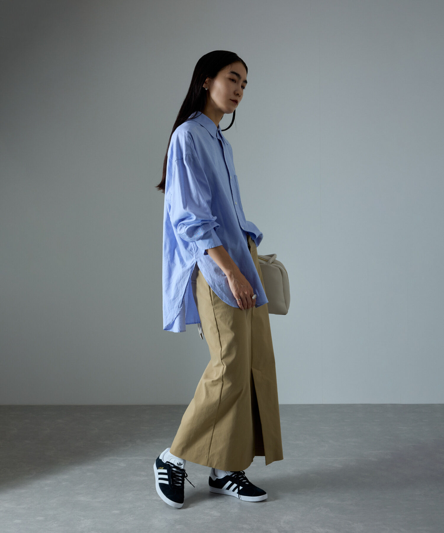 SALON adam et rope'「ハイウエストナロースタイルアップスカート」|スカート|