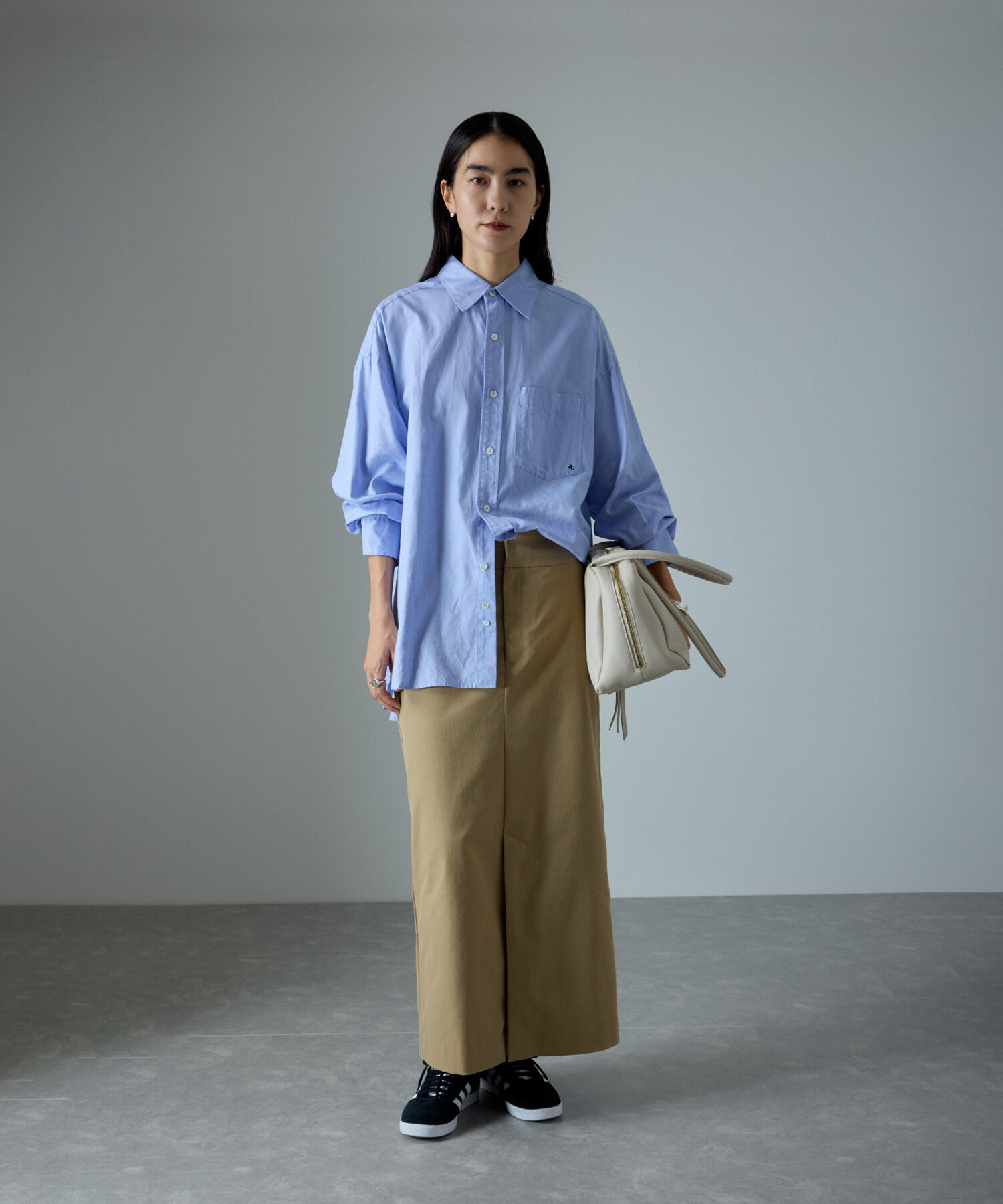 SALON adam et rope'「ハイウエストナロースタイルアップスカート」|スカート|