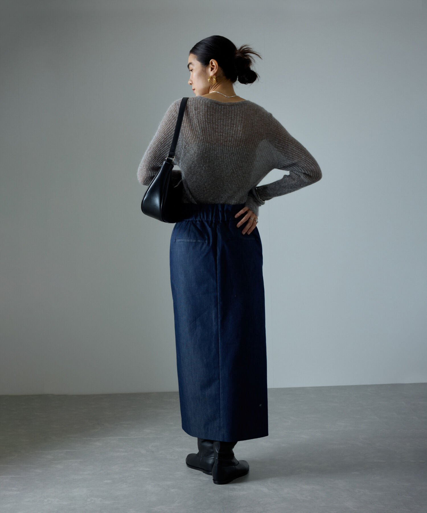 SALON adam et rope'「ハイウエストナロースタイルアップスカート」|スカート|