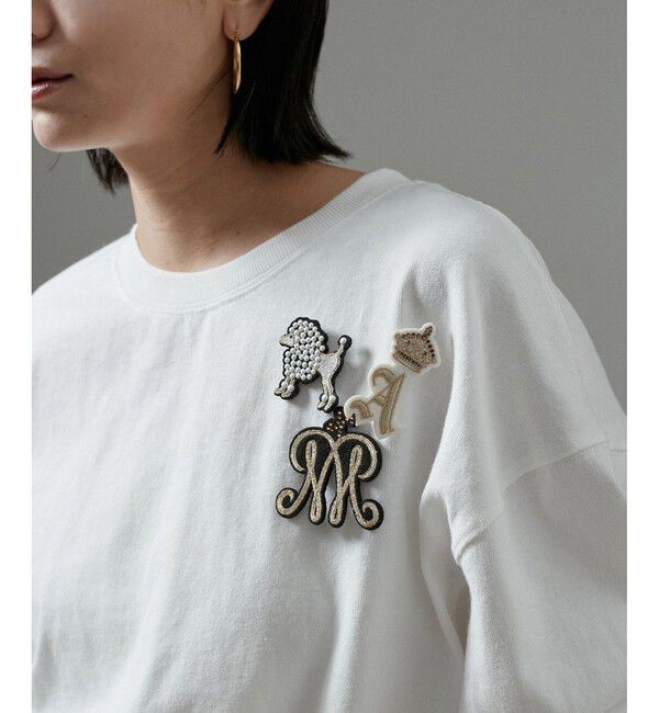 SALON adam et rope'「刺繍ワッペンブローチ＜A＞」|ブローチ・コサージュ|