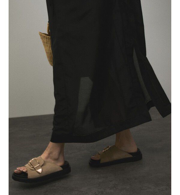 SALON adam et rope'「コットンシルクフードカフタンワンピース」|ワンピース|