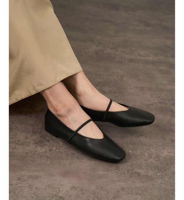 SALON adam et rope'「【W S（ドゥーブル）】リアルレザーメリージェーン」|パンプス|