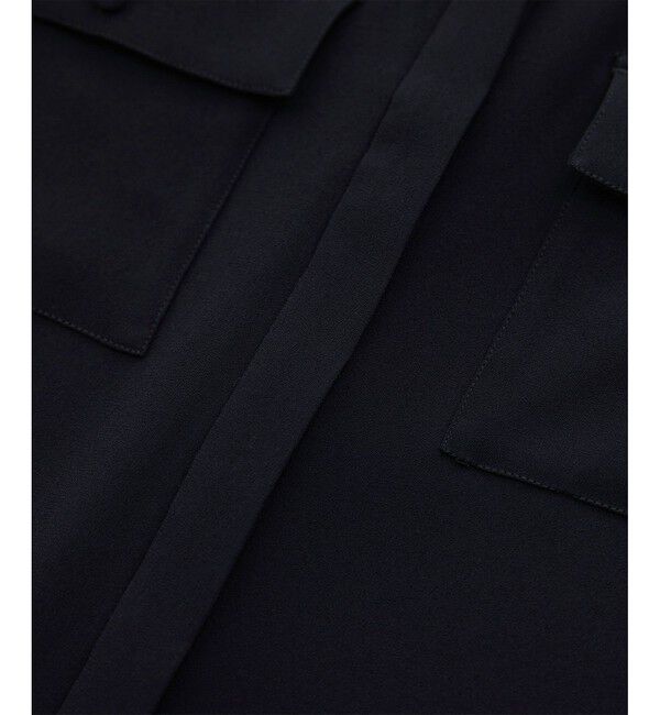 ROPE「【洗える・カセット服】バックサテン ドルマンブラウス/お仕事・通勤・セットアップ対応」|シャツ・ブラウス|