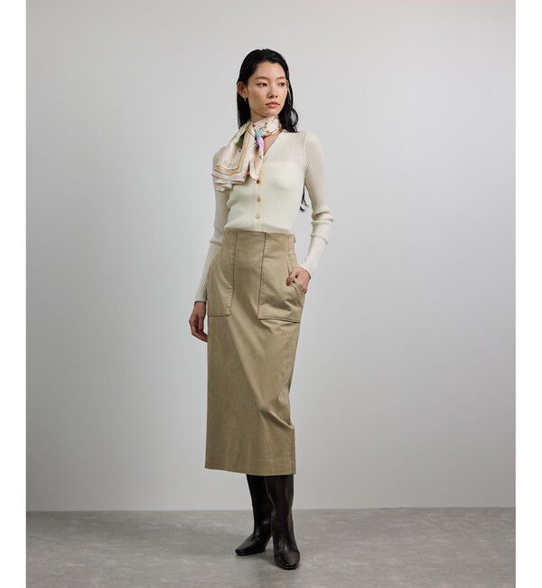 ROPE「ハイゲージワイドリブニットカーディガン」|カーディガン|