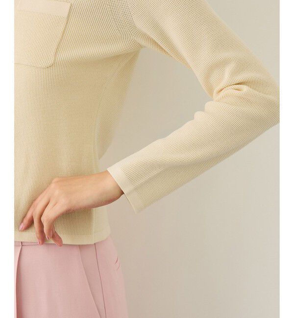 ROPE「ポロニットカーディガン/イージーケア」|カーディガン|