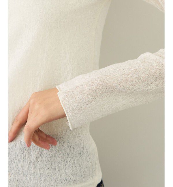 ROPE「コットンシアーロングスリーブカットソー/イージーケア」|Tシャツ・カットソー|