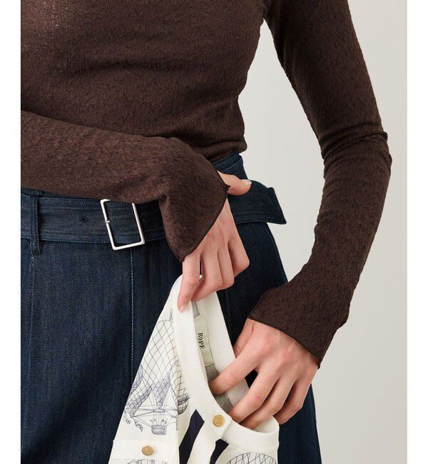 ROPE「コットンシアーロングスリーブカットソー/イージーケア」|Tシャツ・カットソー|