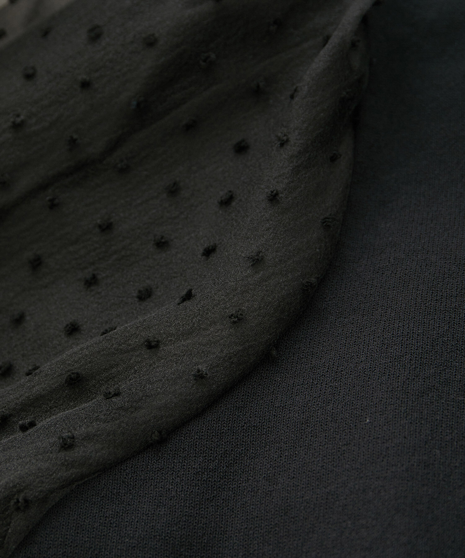 VIS「【夏トップス総選挙/お気に入り登録No.1】袖シアードッキングニット」|ニット・セーター|