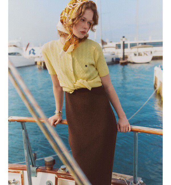 VIS「【POLO BCS】VIS別注ハーフスリーブミニケーブルカーディガン」|カーディガン|