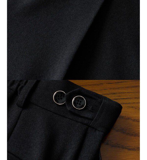 VIS「【美easy】ウーリッシュワンタックワイドパンツ【セットアップ対応/洗える】」|スラックス|