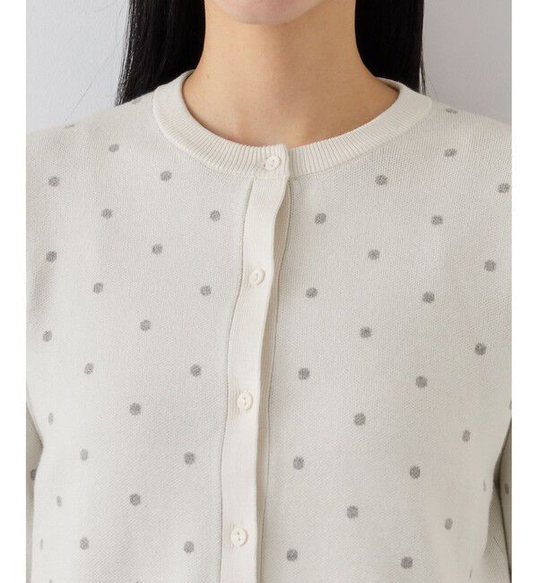 VIS「ドットジャガードカーディガン」|カーディガン|