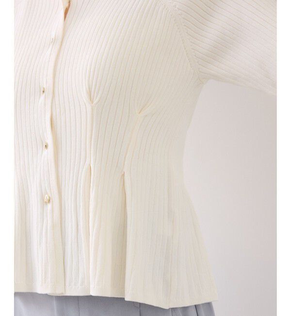 VIS「ウエストタックカーディガン/イージーケア」|カーディガン|