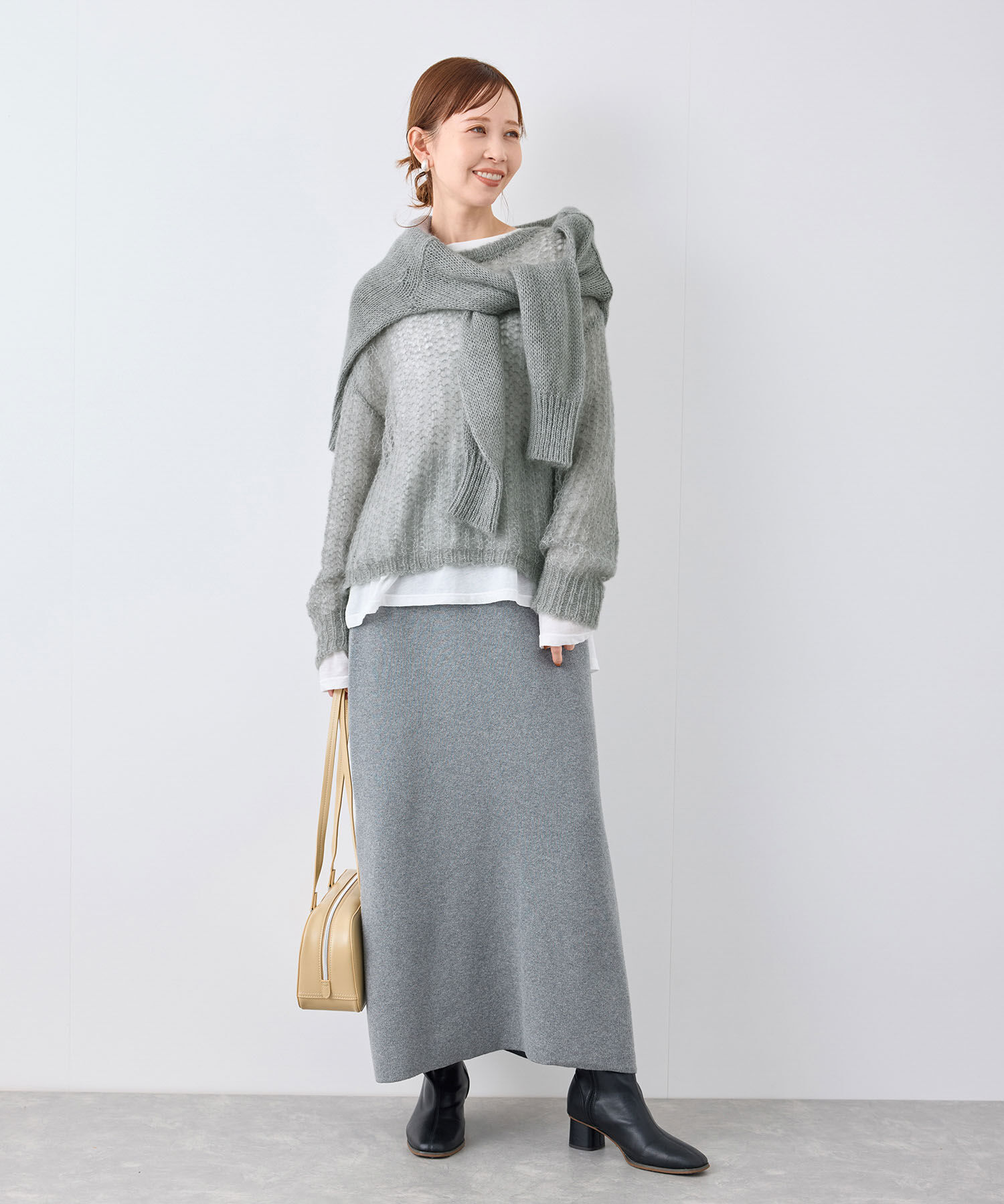 Rope&rsquo;Picnic「シアーモヘア混ニットプルオーバー」|ニット・セーター|