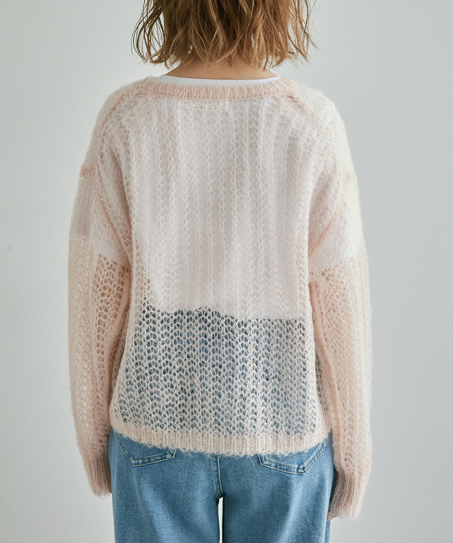 Rope&rsquo;Picnic「シアーモヘア混ニットプルオーバー」|ニット・セーター|