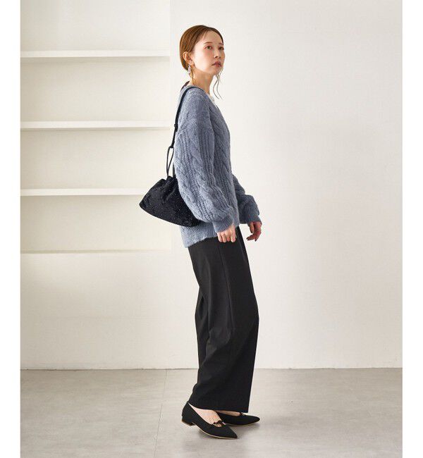 Rope&rsquo;Picnic「ゆるケーブル編みVネックニット」|ニット・セーター|