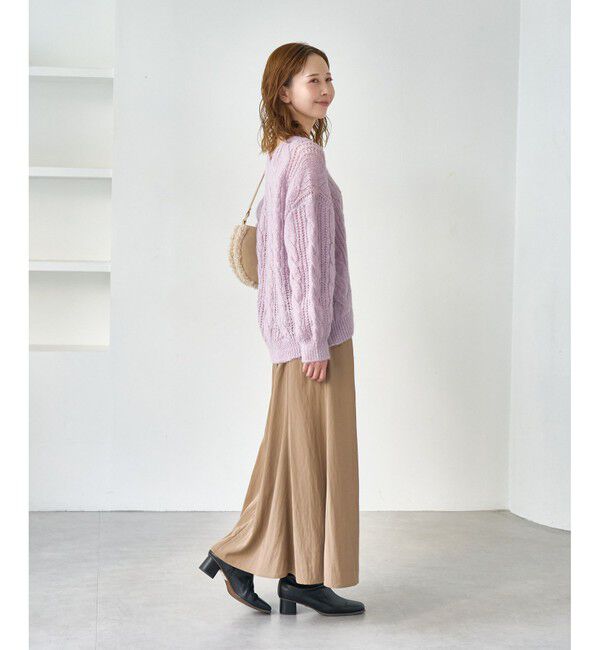 Rope&rsquo;Picnic「ゆるケーブル編みVネックニット」|ニット・セーター|