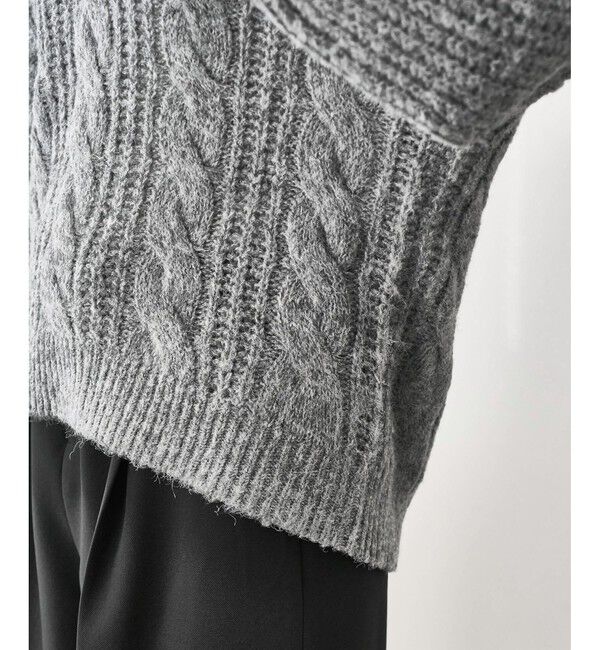 Rope&rsquo;Picnic「ゆるケーブル編みVネックニット」|ニット・セーター|