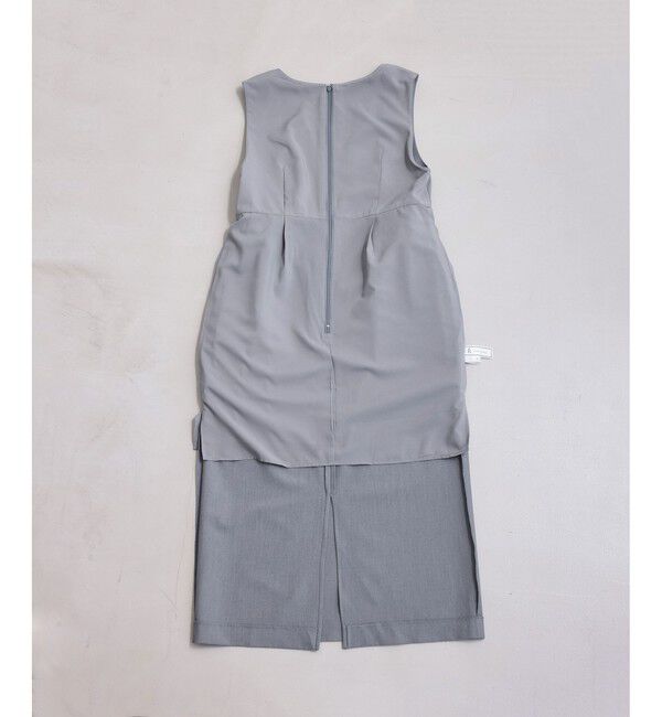 Rope&rsquo;Picnic「レイヤード風ペプラムジャンパースカート」|ワンピース|