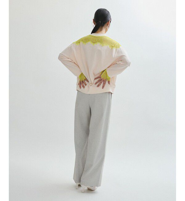 ADAM ET ROPE'「【サステナブル】レースロンTEE」|Tシャツ・カットソー|