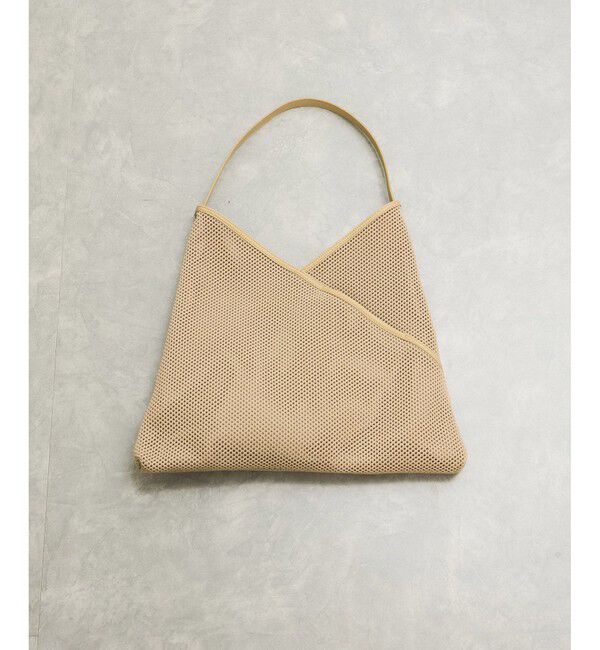 ADAM ET ROPE'「メッシュワンショルダーバッグ」|ショルダー・メッセンジャー|ベージュ